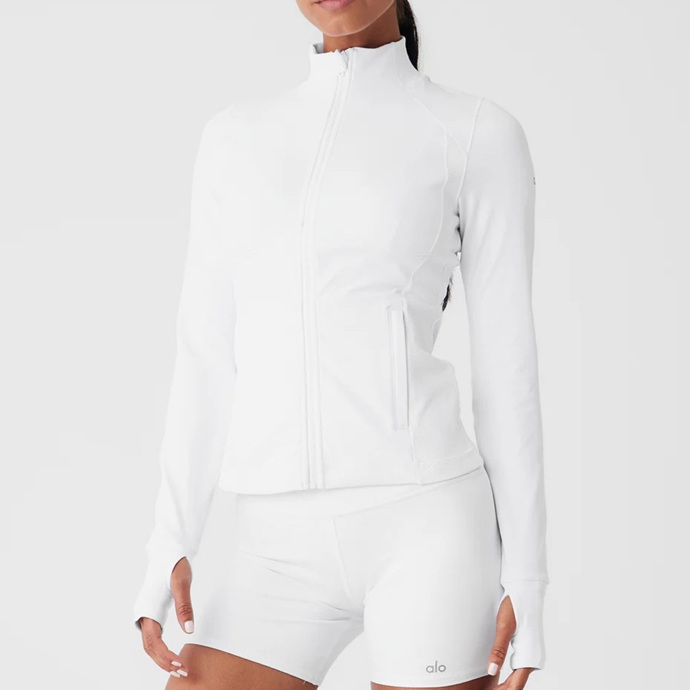 Alo Airbrush Formation Jacket - White